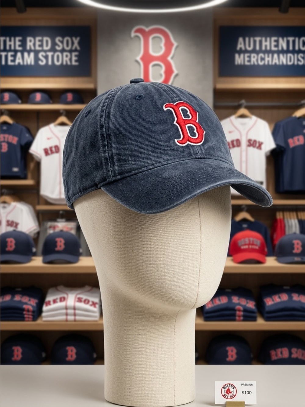 Boston Red Sox Navy Washed Baseball Cap